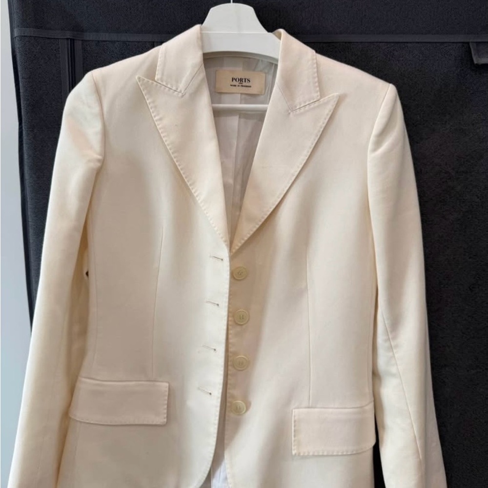 Ports 1961 white cream blazer Jacket Small